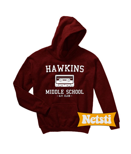 hawkins middle school hoodie