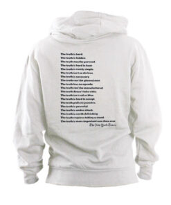 new york times the truth back hoodie